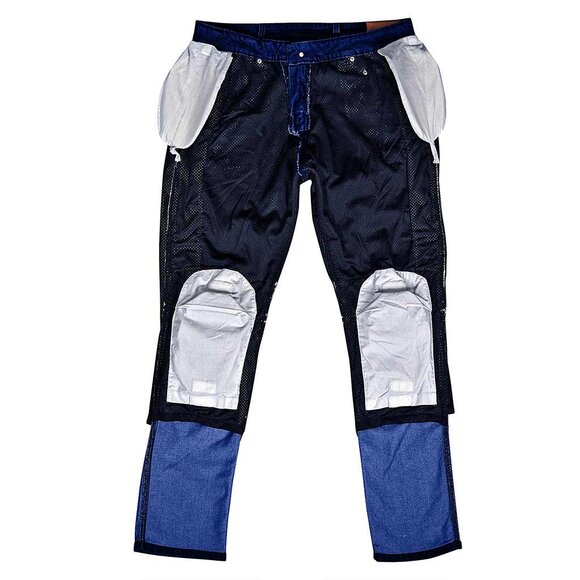 RIDERACT® Men Dark Blue Pant With CE Armors Casual Biker Denim Jeans NEW - Picture 4 of 7